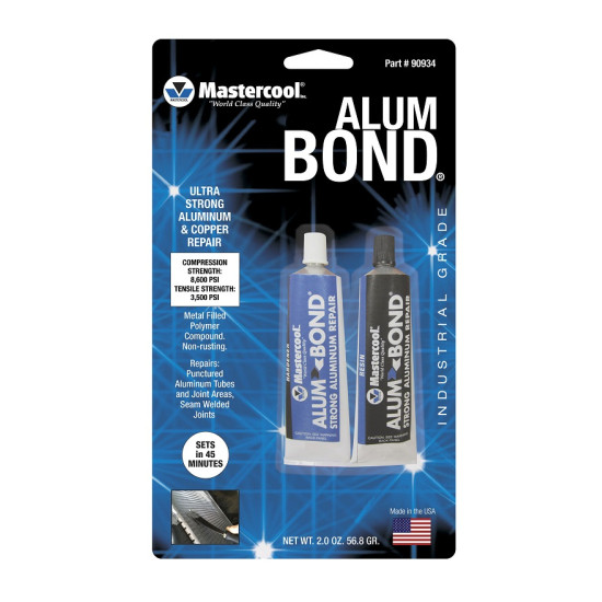 DVOKOMPONENTNA MASA ZA KRPLJENJE ALUMINIJUMA 2x94 G MASTERCOOL 90934 DVOKOMPONENTNA MASA ZA KRPLJENJE ALUMINIJUMA 2x94 G MASTERCOOL 90934