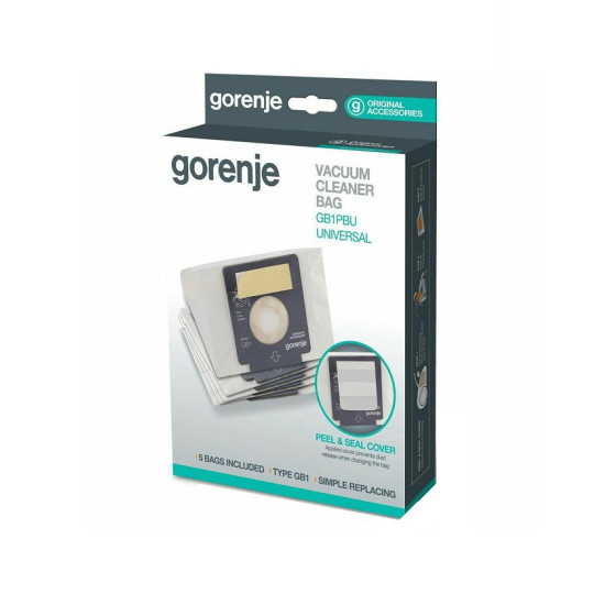 KESA ZA USISIVAC GORENJE GB1 PAPIRNA (5KOM + FILTER) 570741 ORIGINAL KESA ZA USISIVAC GORENJE GB1 PAPIRNA (5KOM + FILTER) 570741 ORIGINAL