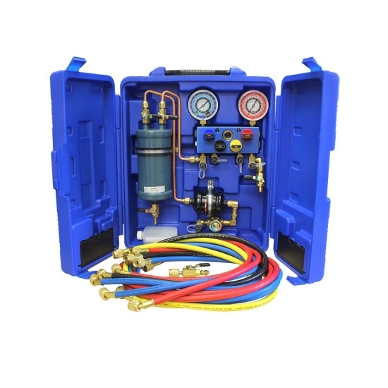 MANUELNA STANICA ZA RECIKLIRANJE FREONA RECOVERY MATE 6x150 CREVA MASTERCOOL 69500 MANUELNA STANICA ZA RECIKLIRANJE FREONA RECOVERY MATE 6x150 CREVA MASTERCOOL 69500
