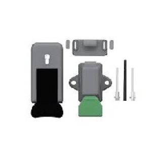 BRAVA ZA KOMORU ZA VRATA I-266-01 SIVO CRNA SA KLJUCEM MTH