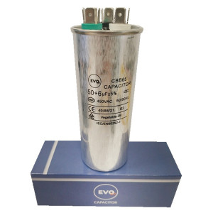 KONDENZATOR ZA KLIMU METALNI 50+6MF CBB65 EVO SP