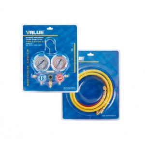 MANOMETAR 2/2 R-22 134A 404A 407C VALUE VMG-2-R22-B-02 /komplet creva 3x120cm MANOMETAR 2/2 R-22 134A 404A 407C VALUE VMG-2-R22-B-02 /komplet creva 3x120cm