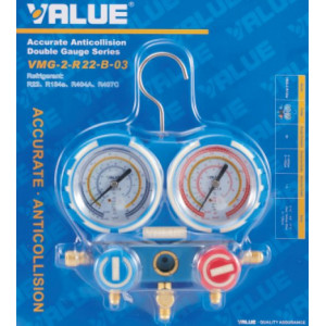 MANOMETAR 2/2 R-22 134A 404A 407C VALUE VMG-2-R22-B-03 F68 MANOMETAR 2/2 R-22 134A 404A 407C VALUE VMG-2-R22-B-03 F68