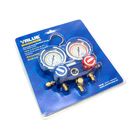 MANOMETAR 2/2 R-410, 407, 22, 134 VMG-2-R410a-B-03 VALUE MANOMETAR 2/2 R-410, 407, 22, 134 VMG-2-R410a-B-03 VALUE