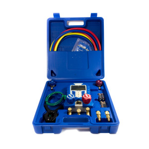 DIGITALNI MANOMETAR U KOFERU SA CREVIMA R-134,407,410,404,406,1234  VDG-1 VALUE DIGITALNI MANOMETAR U KOFERU SA CREVIMA R-134,407,410,404,406,1234  VDG-1 VALUE