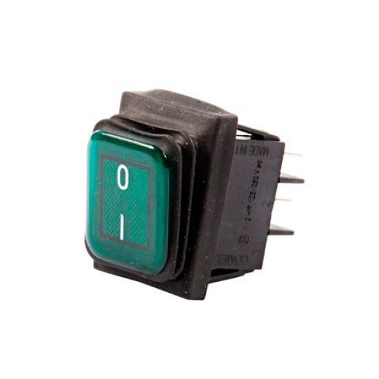 PREKIDAC ZA KAFE APARAT BIPOLARNI ZELENI 16A 250V PREKIDAC ZA KAFE APARAT BIPOLARNI ZELENI 16A 250V