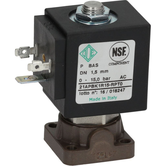 SOLENOID VALVE ODE 2-WAY 230/240V 8W SOLENOID VALVE ODE 2-WAY 230/240V 8W