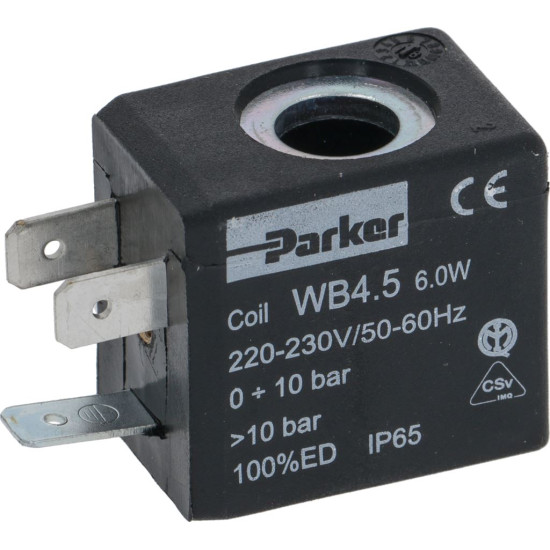 COIL PARKER WB4.5 6W 220/230V 50/60Hz COIL PARKER WB4.5 6W 220/230V 50/60Hz