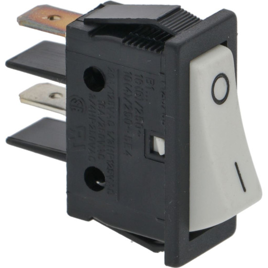 WHITE SINGLE-POLE SWITCH 16A 250V WHITE SINGLE-POLE SWITCH 16A 250V