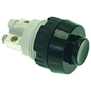 BLACK SINGLE POLE PUSH-BUTTON 0.7A 250V
