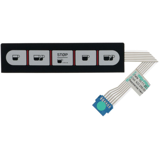 PUSH-BUTTON PANEL MEMBRANE 5 BUTTONS