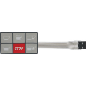 PUSH-BUTTON PANEL MEMBRANE 6 BUTTONS