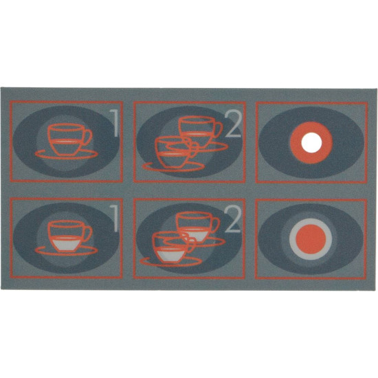 PUSH-BUTTON PANEL MEMBRANE 6 BUTTONS