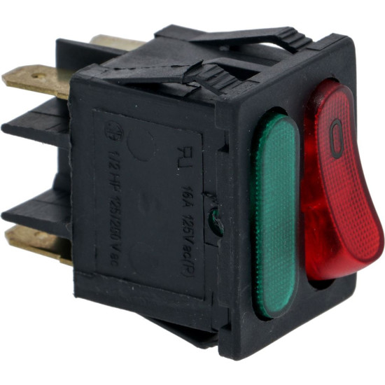 RED BIPOLAR SWITCH 16A 250V RED BIPOLAR SWITCH 16A 250V
