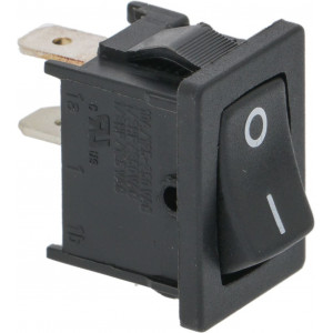 BLACK SINGLE-POLE SWITCH 10A 250V