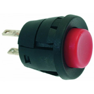 RED SINGLE POLE PUSH-BUTTON 250V 2A