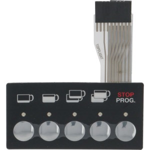 PUSH-BUTTON PANEL MEMBRANE 5 BUTTONS