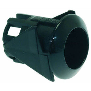 ROUND PUSH-BUTTON HOLDER BLACK