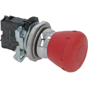 EMERGENCY PUSH-BUTTON 1-POLE RED 220V