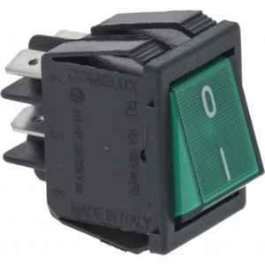 BIPOLAR SWITCH GREEN 16A 250V