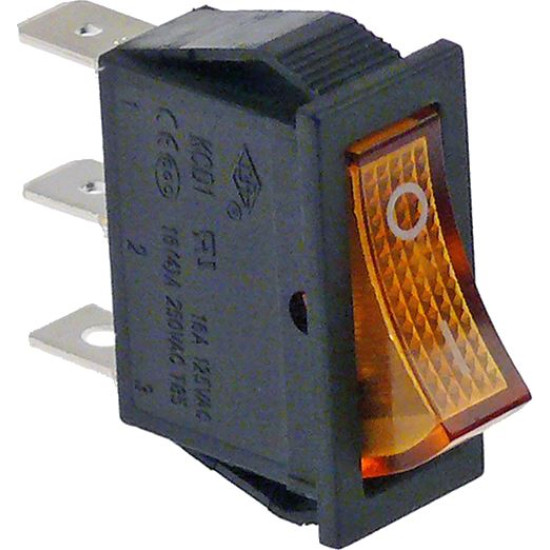 SWITCH 1-POLE ORANGE 16A 250V SWITCH 1-POLE ORANGE 16A 250V