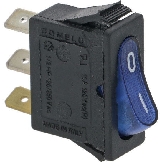BLUE SINGLE-POLE SWITCH 16A 250V BLUE SINGLE-POLE SWITCH 16A 250V
