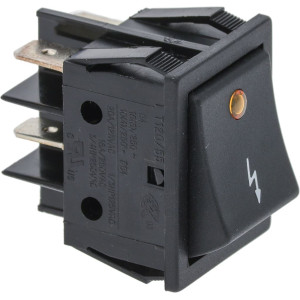 BLACK BIPOLAR SWITCH 16A 250V