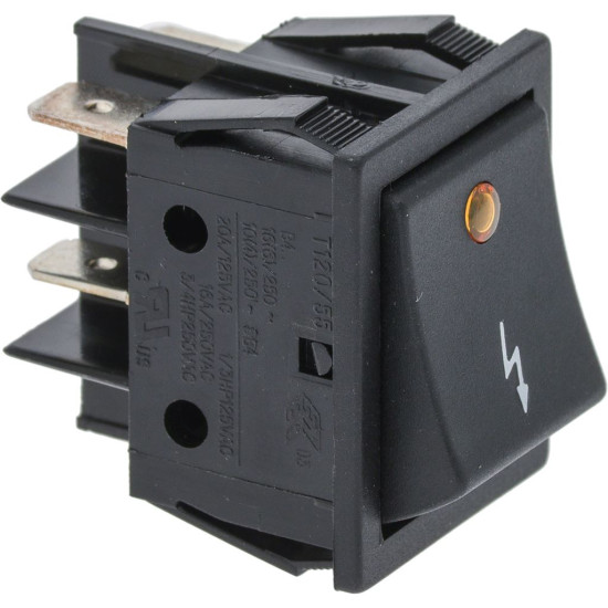 BLACK BIPOLAR SWITCH 16A 250V BLACK BIPOLAR SWITCH 16A 250V