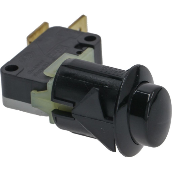 BIPOLAR PUSH-BUTTON BLACK 12A 250V