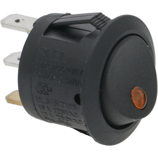 SWITCH BLACK SINGLE-POLE10A 250V SWITCH BLACK SINGLE-POLE10A 250V