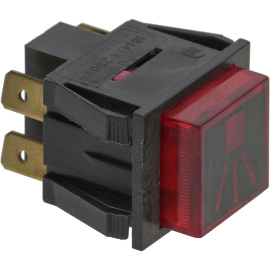 RED BIPOLAR PUSH BUTTON 16A 250V RED BIPOLAR PUSH BUTTON 16A 250V