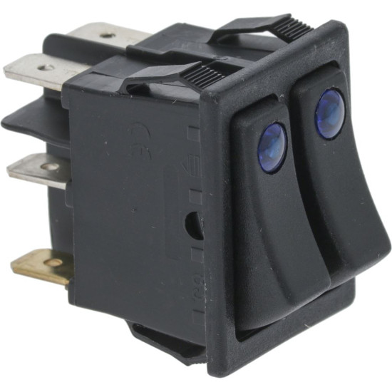 DOUBLE BLACK SWITCH 16A 250V DOUBLE BLACK SWITCH 16A 250V
