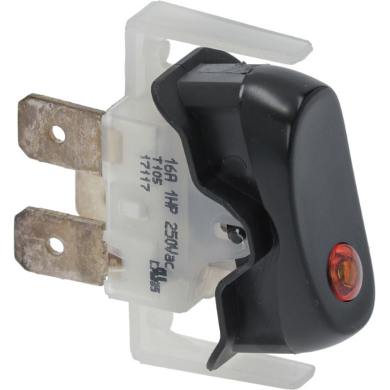 BLACK BIPOLAR LEVER SWITCH 16A 250V BLACK BIPOLAR LEVER SWITCH 16A 250V