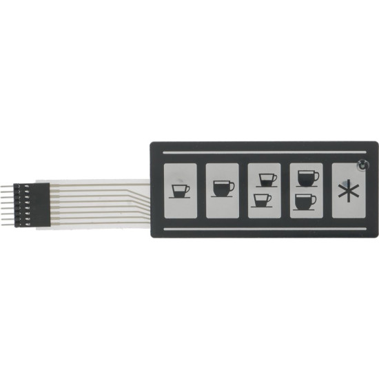 PUSH-BUTTON PANEL MEMBRANE 5 BUTTONS
