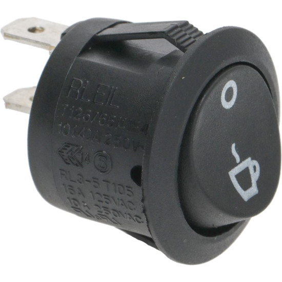 BLACK MONOPOLAR SWITCH 10A 250V BLACK MONOPOLAR SWITCH 10A 250V
