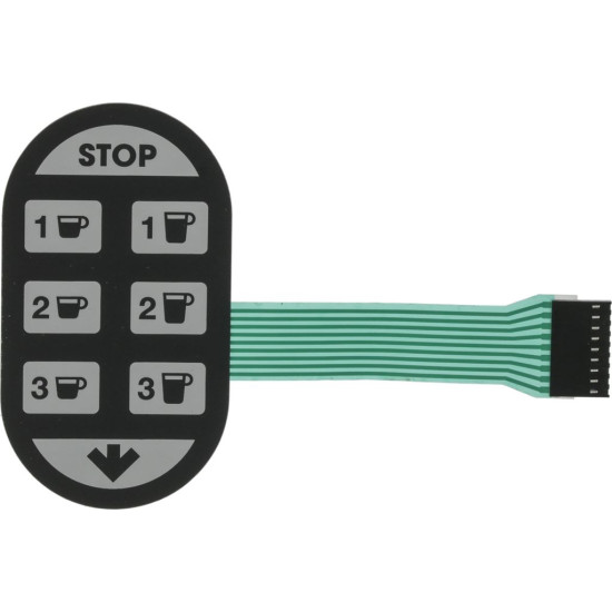 PUSH-BUTTON PANEL MEMBRANE 8 BUTTONS