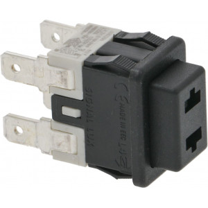 BIPOLAR SWITCH BLACK 16A 250V