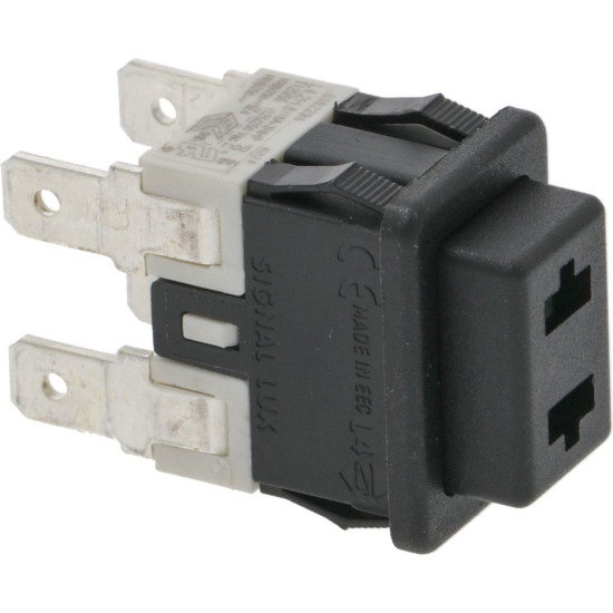 BIPOLAR SWITCH BLACK 16A 250V