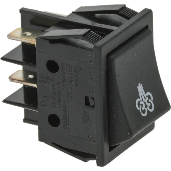 BIPOLAR SWITCH BLACK 16A 250V BIPOLAR SWITCH BLACK 16A 250V