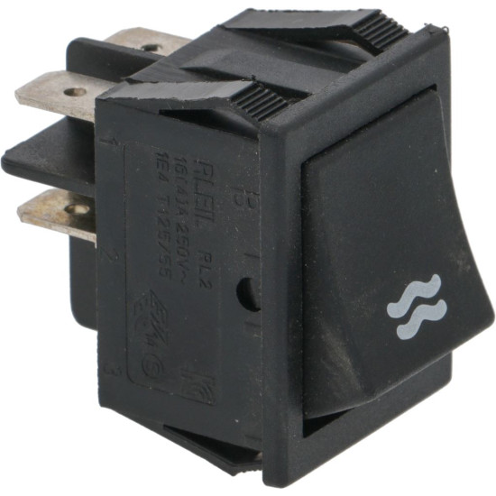 BIPOLAR PUSH-BUTTON BLACK 16A 250V BIPOLAR PUSH-BUTTON BLACK 16A 250V