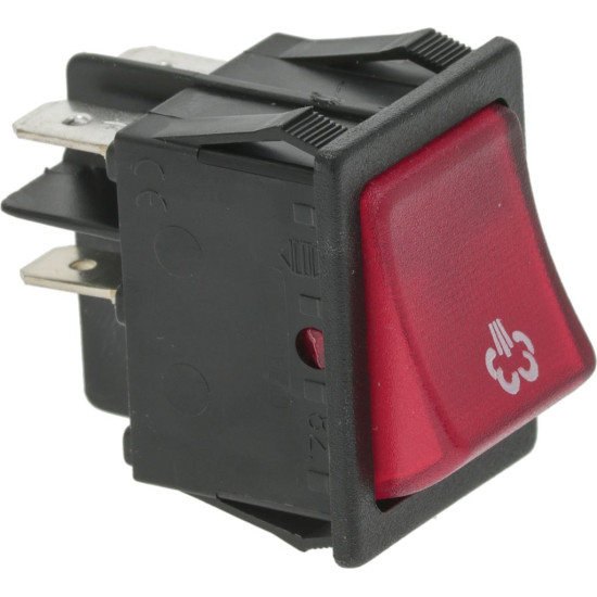 RED BIPOLAR SWITCH 16A 250V RED BIPOLAR SWITCH 16A 250V