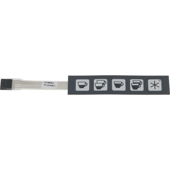 PUSH-BUTTON PANEL MEMBRANE 5 BUTTONS