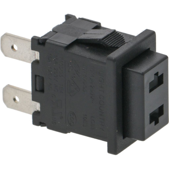 BIPOLAR SWITCH BLACK 16A 250V BIPOLAR SWITCH BLACK 16A 250V