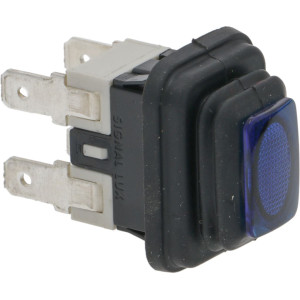PUSH-BUTTON BIPOLAR BLUE 16A 250V