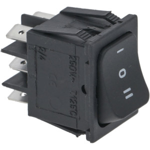 SELECTOR SWITCH STABLE 2-POLES BLACK