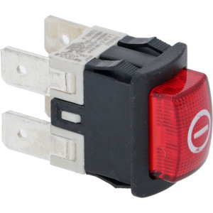 BIPOLAR SWITCH RED 16A 250V