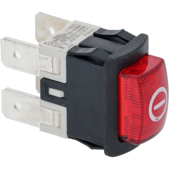 BIPOLAR SWITCH RED 16A 250V BIPOLAR SWITCH RED 16A 250V