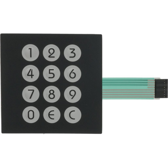 PUSH-BUTTON PANEL MEMBRANE 12 BUTTONS PUSH-BUTTON PANEL MEMBRANE 12 BUTTONS