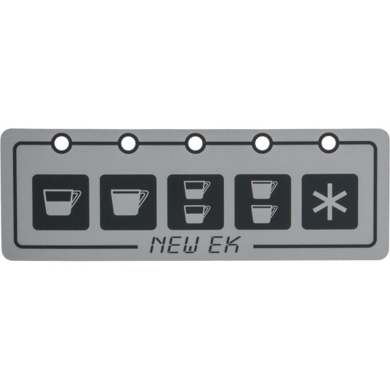 PUSH-BUTTON PANEL MEMBRANE 5 BUTTONS