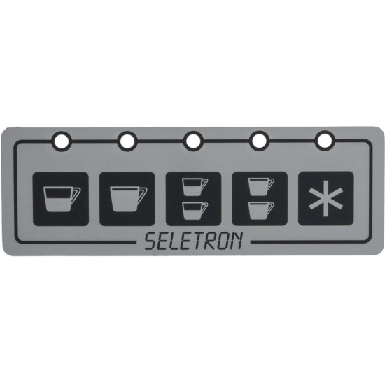 PUSH-BUTTON PANEL MEMBRANE 5 BUTTONS